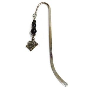 Shepherd Hook Beaded Charm Bookmark Handmade #18